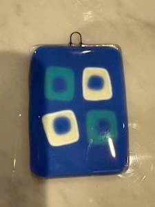 Egyptian Blue, Vanilla, and Turquoise Large Ornament