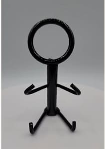 3” x 2” Sitting Person Metal Stand Only Black #4
