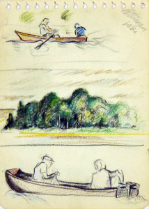 Pattinson Lake, from "The Spiral Artcraft Sketch Book No. 12"