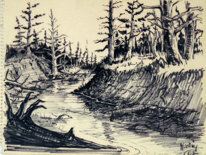 Untitled #4126, from "July Summer 1962 Sketch Pad"