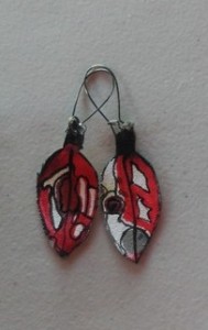 Pohutukawa Leaf Earrings 158