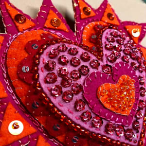 Milagros ~ Red, orange and pink