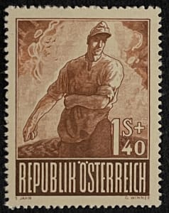 Austria B223 Prisoner of War Semi Postal Stamp