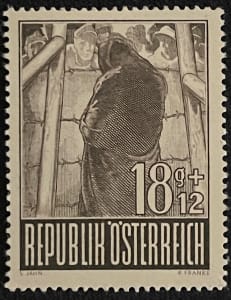 Austria B220 Prisoner of War Semi Postal Stamp