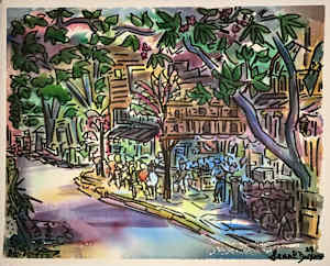 The Alamo from Telegraph Lane