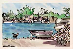 Skiff and Rooster