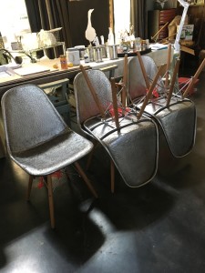 Furniture - Wooden Leg Metal Loft Chair    4sold