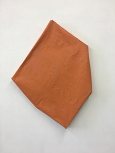 Folded-Over Painting (Orange/Gray)