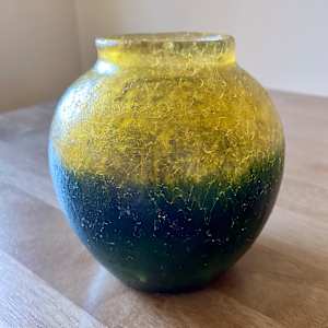 Sunflower Cast Glass Vase
