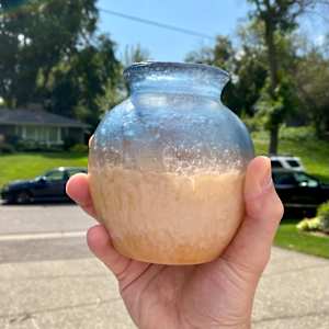 Lilac Cast Glass Vase