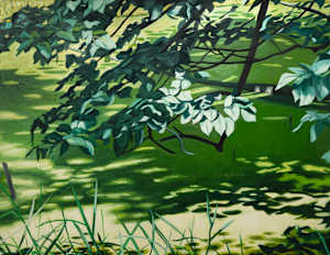 Leaves Over Water