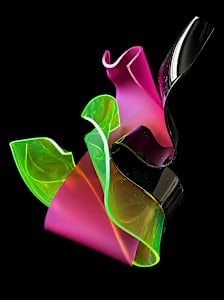 Licht in Form Series  SkulptureAcryl Lichttanz