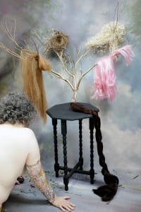 Self Portrait with Stranded Hair, 2021