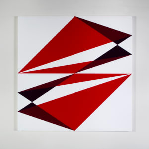 Composition in 2793 Red, 2240 Maroon, 2287 Purple and 7508M White