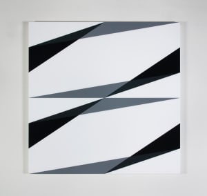 Composition in 3001 Gray, 5424 Charcoal Gray, 2026 Black and 7508M White