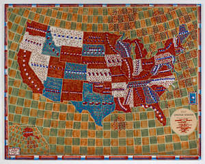 What’s in a Name? (state names + the number of major geographic features named after indigenous people & words marked with red)