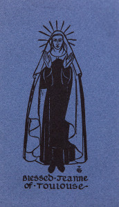Untitled (Holy Cards--Blessed Jeanne of Touiouse)