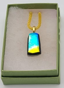 Necklace-Rainbow Dichroic in Blues/Yellows