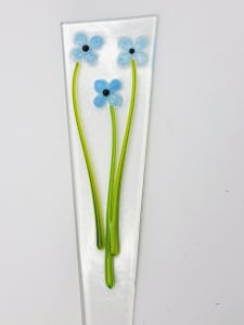 Plant Stake-Blue Flowers
