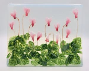 Stand Up-Pink Cyclamen Panel