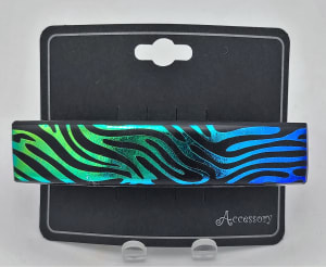 Barrette-Etched Stripes on Rainbow Dichroic