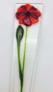 Plant Stake-Red Poppy