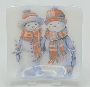 Trinket Plate-Snow Couple