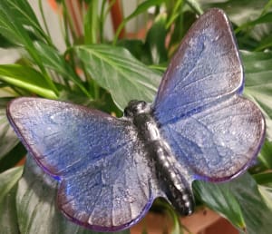 Plant Pick-Butterfly, Large in Blue/Purple