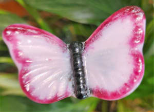 Plant Pick-Butterfly, Small in Pinks