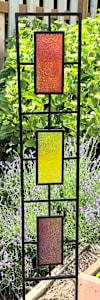 Trellis-with Colored Impressed Botanical Panels