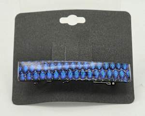 Barrette-Circle Dichroic Design in Blue/Black