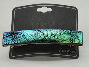 Barrette-Petal Dichroic in Blues/Greens