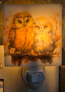 Nightlight-Pair of Owls