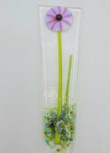 Plant Stake-Pink Starburst Flower