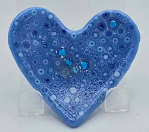 Heart Dish-Blue Murrini
