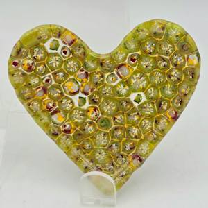 Heart Dish=Greens with Reds
