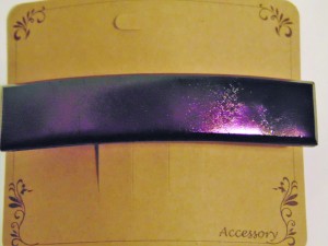 Barrette-Muted Purple Dichroic