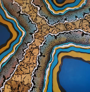 Blue Dream , Salt Flats by Juju Bartush, Artbyjuju