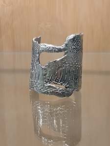 Silver Snake Skin cuff