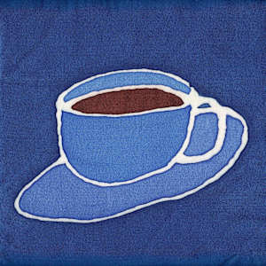 Blue Coffee (Coffee Cup Press logo)