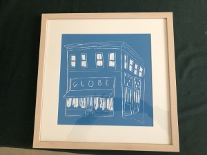 The Globe.  Athens, GA - blue