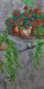 Geraniums and Ivy