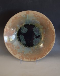 Large Green and Brown Bowl