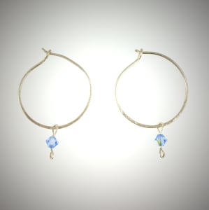 Sweet Blue Crystal Bicones