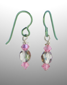 Pink Roses in a Crystal Vase