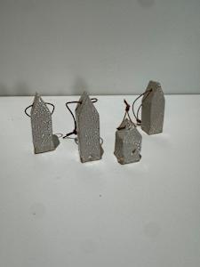Ornaments 12 white and 8 red