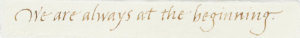 Beginning I