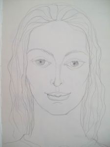 Young woman with wet hair