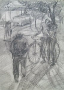 Evening in the town/Trolleybus