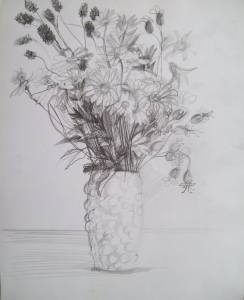 Wild flowers in a vase